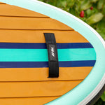 11' Yacht Hopper Teak/Blue/Mint