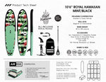 10'6" The Royal Hawaiian Mint/Black