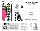 10'6" Royal Hawaiian Pink/Black