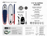 11'6 El Capitan Blue/Red